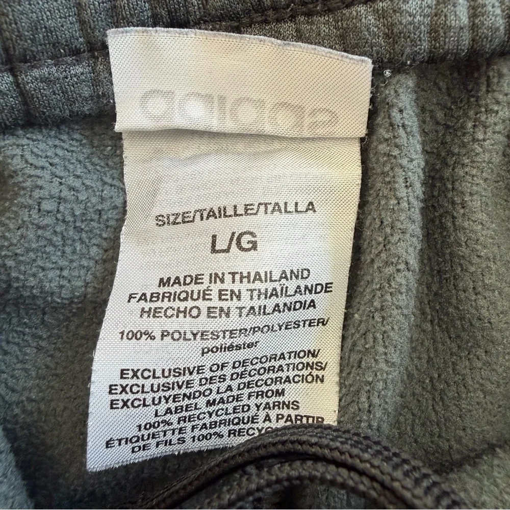 3/27$ Adidas Kids Charcoal Joggers with White Stripes size Large - Picture 5 of 7